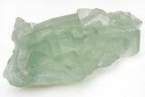 Green Cubic Fluorite Crystals with Phantoms - China #216247-1